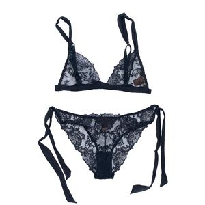 Coco de Mer Plumeria lace set size small